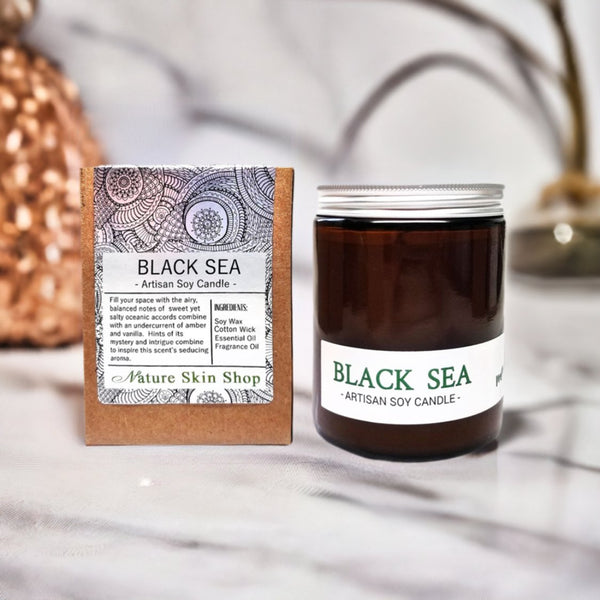 Black Sea Artisan Soy Candle - Nature Skin Shop