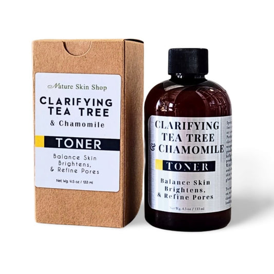 Clarifying Tea Tree & Chamomile Toner - Balance Skin, Brightens, & Refine Pores - Nature Skin Shop