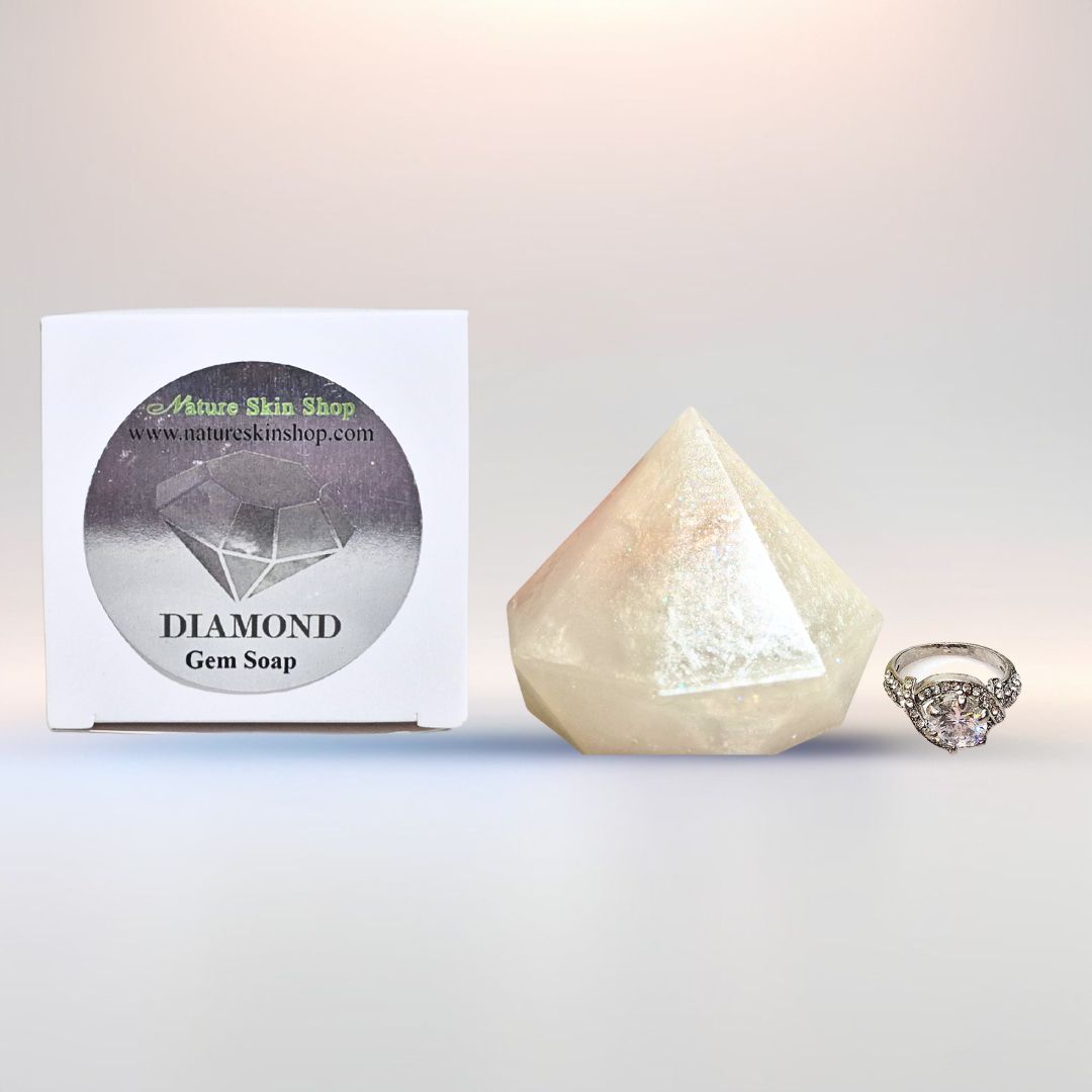 Diamond Gem Soap with Hidden Silver Ring