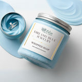 Dreamy Blue Jewelry Whipped Soap, RING REVEAL inside!