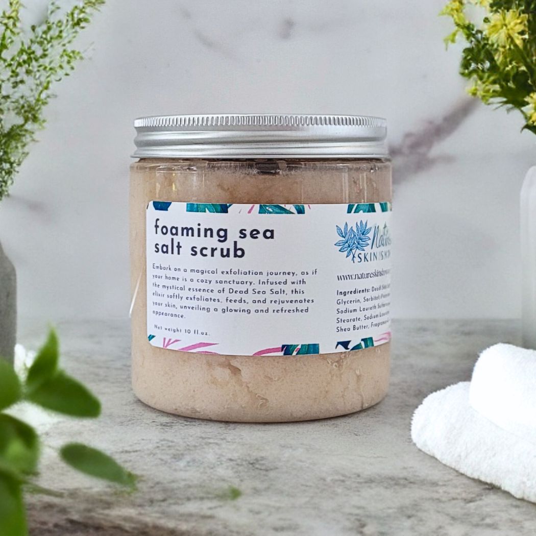 Foaming Dead Sea Salt Scrub - Nature Skin Shop