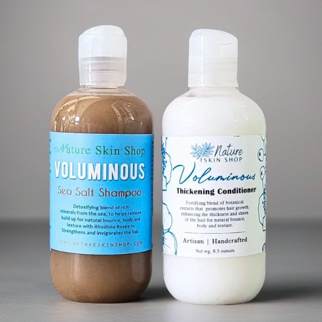 Voluminous Sea Salt Shampoo & Conditioner - Nature Skin Shop