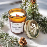 Christmas Tree Wood Wick Soy Candle