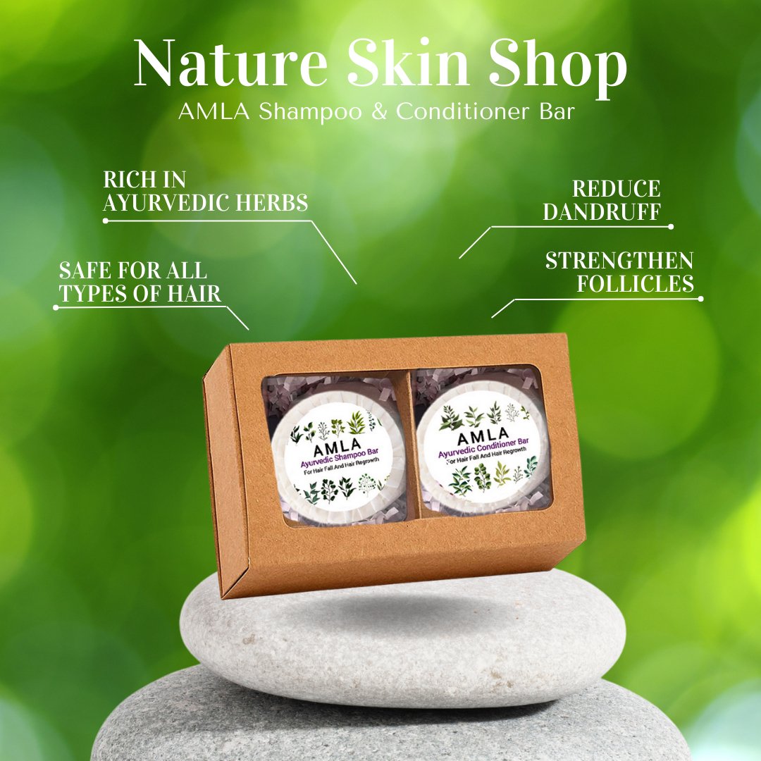 Nature Skin Shop Amla, Ayurvedic Shampoo & Conditioner Set