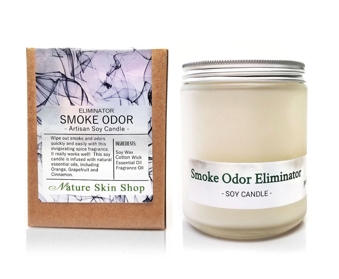 Smoke and Odor Eliminator Artisan Soy Candle - Nature Skin Shop